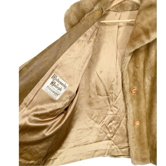 Vintage Dubrowsky & Joseph Faux Fur Coat Size Large - Picture 9 of 12